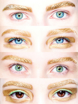 abigaildonaldson:  Gilded makeup at Christian Dior Spring/Summer