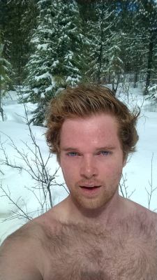 hairy-males:Keeps me warm when running in the mountains ||| Hot