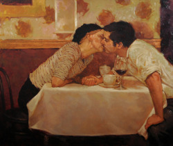 love:  Cafè kiss by Joseph Lorusso, 1966