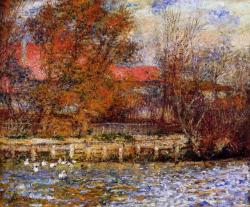 artist-renoir:  The Duck Pond, Pierre-Auguste RenoirMedium: oil,canvas