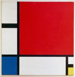 cavetocanvas:  Piet Mondrian, Composition II in Red, Blue, and