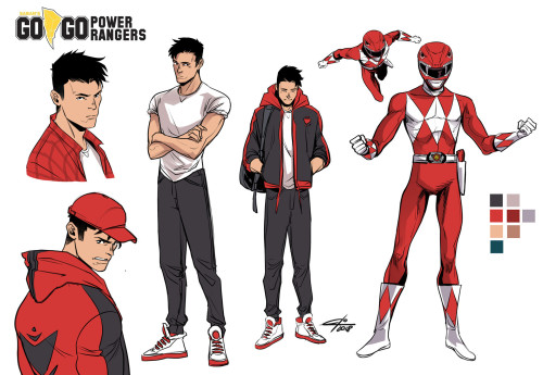 castlewyvern: Go Go Power Rangers Character studies for BOOM!Studios