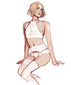silent-corner:Akito in some cute white lingerie <3Twitter