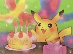 pidgies:  Happy Birthday Pikachu! (Wizards Black Star Promo