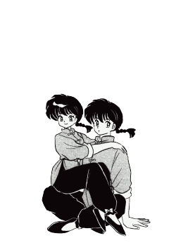 suburbanloserr:  transparent of ranma and ranma   perfect couple