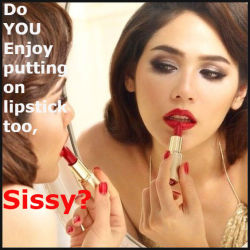 jenni-sissy: Boys should never wear lipstick; so why do you?