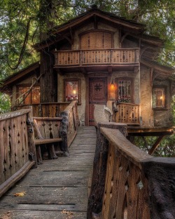 voiceofnature:Treehouse. Pictures by   Michael Victor    Gorgeous,