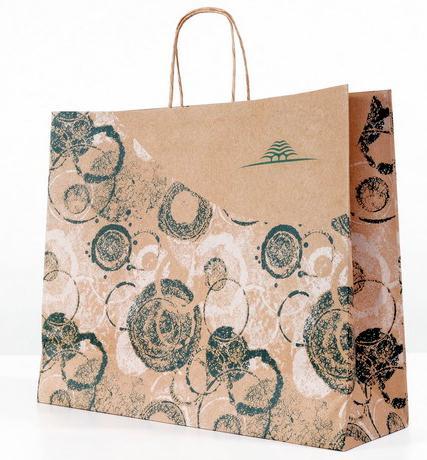 <p><a href="http://www.wholesalegiftboxes.org">Natural kraft paper bags with twisted handle and custom printing</a> from Gift Boxes Mart.As kraft paper bags manufacturer,Gift Boxes Mart specialize in manufacturing full range of kraft paper bags including kraft shopping bags,brown kraft bags,white kraft bags,twisted handle kraft bags,flat handle kraft bags,rope handle kraft bags,luxury kraft bags and more.Such as this bag, it is made of 100g natural kraft paper,with twisted handle,custom printing,100% recyclable and biodegradable,great as eco friendly shopping bags.If you need eco friendly shopping bags, please feel free to contact with us info@wholesalegiftboxes.org<br/></p>