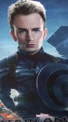 I took a picture of Cap from this poster at a weird angle and