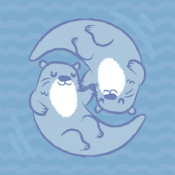 darylalexsy:   DAY 18  A couple (any two people)  Otters are
