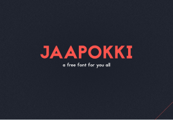 betype:    Jaapokki - Free Font by  Mikko Nuuttila 