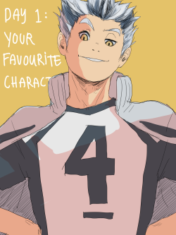flunflun:  Hq!! challenge day 1 - your favourite character Bokuto