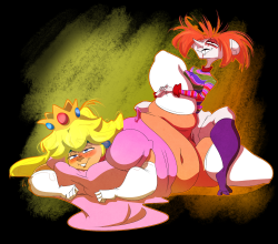 feathers-butts:  Two thick nerd girls having some good Halloween