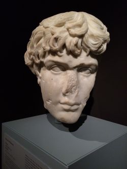 hismarmorealcalm:  Portrait of Antinous  Roman  2nd century