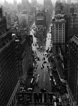 charismatic33:  Rainy Times Square from the top of the Times