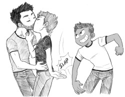 berry-muffin:  I saw this oc otp meme and it was either sterek