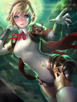 sakimichan:   Aigis‬ from ‪#persona3‬ my favorite persona
