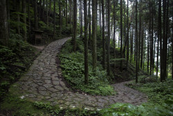 90377:   	On the old Nakasendō road by Hubert Streng 