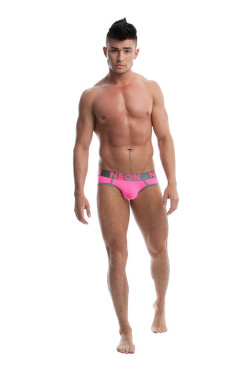 undiedude:   Montgomery Nicholas wearing CheapUndies Neon Pink