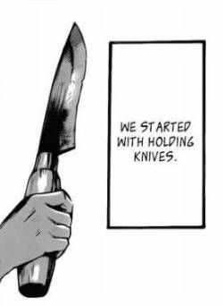 snkception:   Young Ackermans + knives 