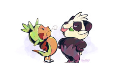 tulerarts:  Chespin and Pancham grow up together as best friends