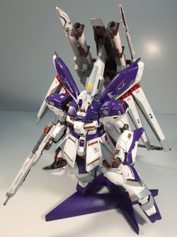 gunjap:  MG Hi Nu Gundam Ver.Ka + HWS: Work by Ngo Phong. Photoreview