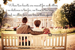 bestlovequotes:  When two hearts are meant for each other  Follow