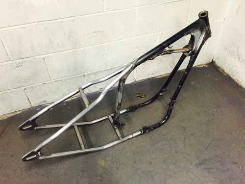 <p>XS650 hard tail frame section.</p>