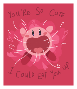 shelzie:some simple kirby-themed valentines for this year! enjoy.also,