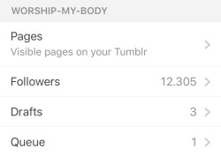 worship-my-body:Should I do a shoutout to the 12.345th follower?