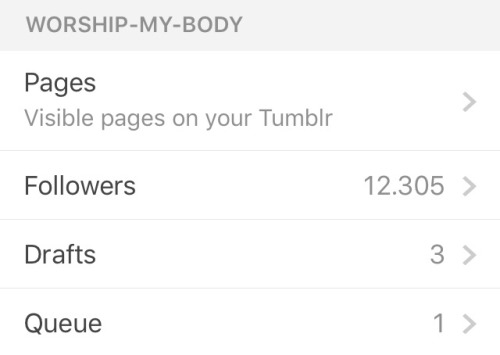 worship-my-body:Should I do a shoutout to the 12.345th follower? 