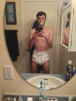 diaperedfantasies:  My new diapers finally came in!! Now off