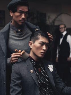 global-fashions:  Jin Dachuan & Rock Ji  Jumbo Tsui (Photographer)