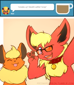 fridayflareon:(Steal-fie! Thank you so much Red!!) =3