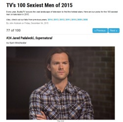 jaredperfectpadalecki:                  TV’s 100 Sexiest Men