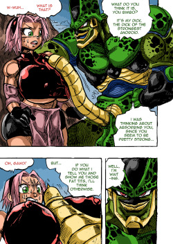 goudadunn-nsfw:Cell X Sakura Comic Commission This took a lot