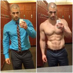 sirjocktrainer:   he only had a few minutes at lunch to workout