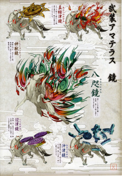 an-extra-life:  Every weapon from Clover Studios’ Okami. The
