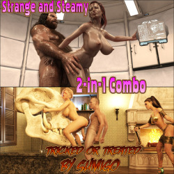 Strange and Steamy featuring Caveman Communications and Tricked or Treated in one bundle! Save 20% with this fantasy filled fantastic bundle! Check the link for more info. The Steamy Treat Bundle  http://renderoti.ca/The-Steamy-Treat-Bundle