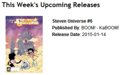 Got an email from Comixology saying issue 6 of the Steven Universe