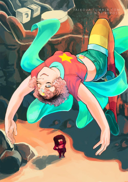 taikova:  i wanted to draw my rainbow quartz just floating and