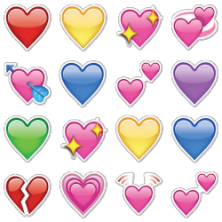 applebottomgenie:  Heart emojis - made them transparent 