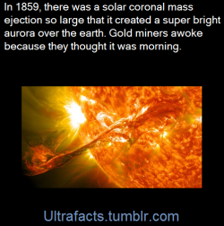 ultrafacts:The solar storm of 1859, also known as the Carrington