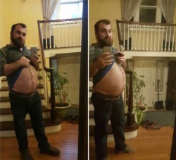 bigbearcub15:  Gainer bear before and after buffet….after is