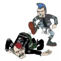 pogodrunx:  Nazi Punks fuck off!!!!! 