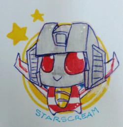 mzelda:  My friend saw my chubby tubby Starscream on my lecture