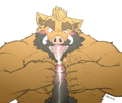 junichiboar:  [R-18/NSFW] “Gimme your best shot, big boy.”