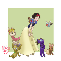 clintwaffle:  thecrownedheart:  Disney Princess Pokemon Trainershere