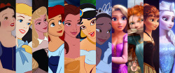 snowqueenelsa:  Disney Princesses in chronological order   EHM