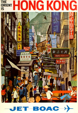 scanzen:  The orient is Hongkong - Jet BOAC, 1965. British